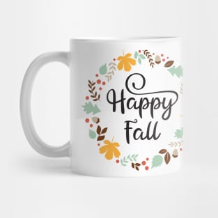 Happy fall wreath Mug